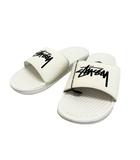 ナイキ NIKE ×STUSSY ステューシー BENASSI SLIDE SANDAL SAIL ベナッシ スライド サンダル セイル DC5239-100 26 白 オフホワイト ブランド古着ベクトル 中古▲■260407