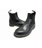 ドクターマーチン DR.MARTENS WHITE STITCH SMOOTH チェルシーブーツ 26257001 28 黒 ブラック ブランド古着ベクトル 中古●▲ブランド古着ベクトル 中古260528