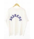 23AW Old English S/S Top Tee オールド イングリッシュ ロゴ刺繍 半袖Tシャツ L 白 ホワイト ブランド古着ベクトル 中古☆AA★260507
