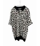 ワコマリア WACKO MARIA LEOPARD KNIT S/S POLO 刺繍 レオパード ニット ポロシャツ L マルチカラー ブランド古着ベクトル 中古260411