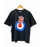 アベイシングエイプ A BATHING APE UNION JACK BAPE MILO TEE プリント ユニオン ジャック 半袖 Tシャツ L 黒 ブラック ブランド古着ベクトル 中古260411