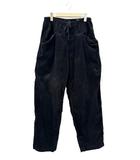 コモリ COMOLI 26SS コーデュロイ ドローストリング イージー パンツ D01-03006 2 黒ブラック ブランド古着ベクトル 中古■260505