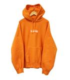 24AW Box Logo Hooded Sweatshirt Orange ボックス ロゴ刺繍 フーディー スウェット シャツ プルオーバー パーカー L オレンジ ブランド古着ベクトル 中古☆AA★260515