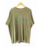 24SS Cracked Arc S/S Top クラックド アーチ ロゴ 半袖Tシャツ L カーキ ブランド古着ベクトル 中古☆AA★260515