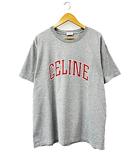 セリーヌ CELINE 24SS Letter Print Crewneck T-Shirt ロゴ レター プリント クルーネック 半袖Tシャツ 2X60L671Q 09UY L グレー ブランド古着ベクトル 中古260417
