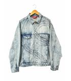 シュプリーム SUPREME 24SS S Logo Denim Trucker Jacket Washed Blue Sロゴ デニム トラッカー ジャケット ジージャン L 青ブルー ブランド古着ベクトル 中古☆AA★260520