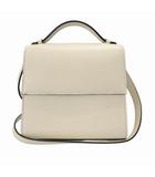  HUNTING SEASON ハンティングシーズン SMALL TOP HANDLE SHOULDER BAG スモール トップ ハンドル ショルダー バッグ カキ 白オフホワイト ブランド古着ベクトル 中古●▲■260823
