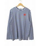 プレイコムデギャルソン PLAY COMME des GARCONS Border L/S T-Shirt ボーダー 長袖 Tシャツ AZ-T164 XL 白 青 ホワイト ブルー ブランド古着ベクトル 中古 260418