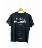 アンダーカバー UNDERCOVER ×TARO MIZUTANI 水谷太郎 17AW CHAOS BALANCE TEE ロゴ プリント Tシャツ 半袖 1 黒 ブラック ブランド古着ベクトル中古260429