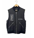 アンダーカバー UNDERCOVER 19SS MA-1 THE DEAD HERMITS VEST ジップ アップ ベスト UCW4002-1 2 黒 ブラック ブランド古着ベクトル 中古260425