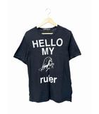 アンダーカバー UNDERCOVER BUT BEAUTIFUL期 HELLO MY ruler Tee プリント Tシャツ 半袖 M 黒 ブラック ブランド古着ベクトル中古260429