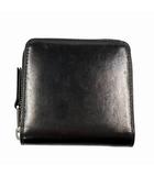 ルメール LEMAIRE PATINA ZIP COMPACT BI FOLD パティナ ジップ レザー コンパクト 二つ折り財布 黒 ブラック ブランド古着ベクトル 中古●▲260508