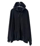 コモリ COMOLI 25SS パイル ジップ パーカー B01-05042 4 黒ブラック ブランド古着ベクトル 中古260505