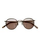 GARRETT LEIGHT CALIFORNIA OPTICAL ギャレットライト カリフォルニア オプティカル WILSON ウィルソン ボストン サングラス 46□22 茶ブラウン ブランド古着ベクトル 中古▲■260511