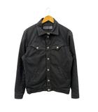 クロムハーツ CHROME HEARTS OLD バック フレアニー デニム ジャケット ホースシュー ボタン M 黒 ブラック ブランド古着ベクトル中古☆AA★260620