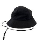 コモリ COMOLI 26SS シルクネップ ハット 帽子 D01-07002 F 黒ブラック ブランド古着ベクトル 中古▲■260509