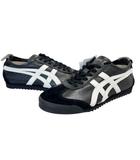 オニツカタイガー Onitsuka Tiger MEXICO 66 DELUXE メキシコ デラックス ローカット スニーカー 1182A465-001 24 黒 白 ブラック ホワイト ブランド古着ベクトル 中古●▲■260517