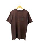 クロムハーツ CHROME HEARTS OLD ダガープリント ポケット Tシャツ 半袖 M 茶 ブラウン ブランド古着ベクトル中古☆AA★260620