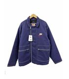 シュプリーム SUPREME ×NIKE ナイキ 18AW Double Zip Quilted Work Jacket ダブルジップ キルティング ワークジャケット AR5566-410 L 紺 ネイビー ブランド古着ベクトル 中古☆AA★■260703