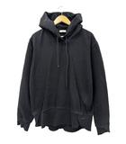 モンクレール MONCLER × ALICIA KEYS アリシア キーズ 23SS HOODIE ペイント ロゴ プリント フーディー プルオーバー パーカー I109F8G00001 XS 黒ブラック ブランド古着ベクトル 中古260530