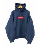 シュプリーム SUPREME 24AW Box Logo Hooded Sweatshirt Navy ボックス ロゴ刺繍 フーデッド スウェット シャツ プルオーバー パーカー L 紺ネイビー ブランド古着ベクトル 中古☆AA★260715