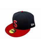 シュプリーム SUPREME 25AW Reaper S Logo New Era リーパー S ロゴ ニューエラ ベースボール キャップ 7 1/2 ネイビー レッド ブランド古着ベクトル 中古▲■☆AA★260713
