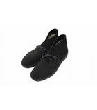 クラークス clarks スウェード デザート ブーツ 500679 9 黒 ブラック ブランド古着ベクトル 中古 ●▲260818
