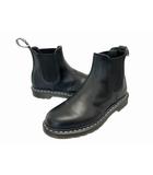 ドクターマーチン DR.MARTENS ホワイトステッチ チェルシーブーツ 2976WS 28 ブラック ブランド古着ベクトル 中古●▲■260629