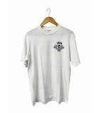 ステューシー STUSSY 90s OLD Skull Crest Tee オールド スカル プリント 半袖 Tシャツ M 白 ホワイト ブランド古着ベクトル 中古260706