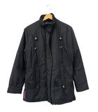 プラダ PRADA SPORT スポーツ archives アーカイブ 00s Gimmick Nylon Jacket ギミック ナイロン ジップアップ 中綿 ジャケット ブルゾン 黒ブラック ブランド古着ベクトル 中古260808