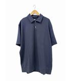 シークエル SEQUEL SWEAT POLO SHIRT スウェット ポロ シャツ XL 紺 ネイビー ブランド古着ベクトル 中古260717