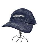 シュプリーム SUPREME 24AW Lasered Denim Camp Cap ボックス ロゴ レーザー デニム キャンプ キャップ 帽子 インディゴ ブランド古着ベクトル 中古☆AA★▲260907