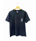 クロムハーツ CHROME HEARTS OLD 90s CH T-SHIRT anvil body オールド CH ラベルロゴ Tシャツ 半袖 黒 ブラック ブランド古着ベクトル中古☆AA★260821