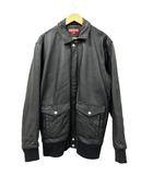 シュプリーム SUPREME 07AW Leather Bomber Jacket レザー ボンバー ジャケット ブルゾン L 黒ブラック ブランド古着ベクトル 中古☆AA★260827