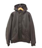 シュプリーム SUPREME 09AW Cold Weather Bomber コールドウェザー ボンバー レザー ジャケット ブルゾン L 茶ブラウン ブランド古着ベクトル 中古☆AA★260829