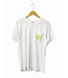 クロムハーツ CHROME HEARTS MADE IN HOLLYWOOD T-SHIRT NEON CH ホースシュー ポケット Tシャツ 半袖 M 白 ホワイト ブランド古着ベクトル中古☆AA★260821