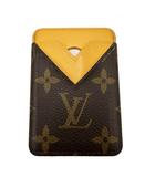 ルイヴィトン LOUIS VUITTON モノグラム シャドウ ポルト カルト マグネット マグセーフ スマホ カードケース ホルダー M12853 サフランイエロー ブランド古着ベクトル 中古▲260808