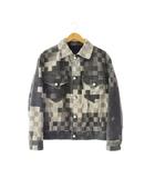 ルイヴィトン LOUIS VUITTON Damier Classic Denim Jacket ダミエ クラシック デニム ジャケット RM251MN GCO HQA76W 46 グレー ブランド古着ベクトル 中古 260830