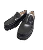 クラークス clarks Yukoner Penny ユーコナー ペニー レザー ローファー UK9 27 黒ブラック ブランド古着ベクトル 中古●▲■260907