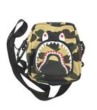 アベイシングエイプ A BATHING APE 1ST CAMO SHARK MINI BAG ファースト カモ 迷彩 シャーク ミニ ショルダー バッグ カーキ ブランド古着ベクトル 中古▲261008