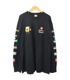シュプリーム SUPREME ×Sponge Bob スポンジボブ 25SS Castelli Racing L/S Tee カステリ レーシング 長袖 Tシャツ XL 黒 ブラック ブランド古着ベクトル 中古 ☆AA★261011