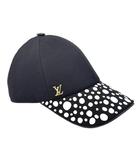 ルイヴィトン LOUIS VUITTON ×Yayoi Kusama 草間彌生 Infinity Dots Cap インフィニティ ドット キャップ 帽子 M7069M 黒ブラック ブランド古着ベクトル 中古☆AA★▲■260929