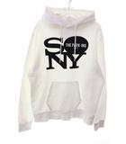  THE PARK-ING WHITE SIZE S PRM-3601-A ザ パーキング パーカー ロゴ フーディ プルオーバー ホワイト 【ブランド古着ベクトル】【中古】●250714