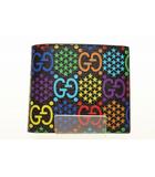 グッチ GUCCI GGサイケデリック 601089 財布 二つ折り マルチカラー ブラック 【ブランド古着ベクトル】【中古】☆AA★▲■250402