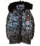 タトラス TATRAS × DIM MAK 22AW DOWN JACKET SIZE1 MTA2DM4642 ディムマック ダウンコート ダウンジャケット 総柄 ブルー 【ブランド古着ベクトル】【中古】☆AA★251113