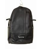 シュプリーム SUPREME 23AW LEATHER BACKPACK BLACK レザー バックパック リュック ブラック 黒 【ブランド古着ベクトル】【中古】☆AA★▲■250625