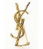 イヴサンローラン YVES SAINT LAURENT ブローチ オスピウム ゴールド クロコダイル 470371 Y1500 【ブランド古着ベクトル】【中古】☆AA★ ▲