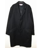 シュプリーム SUPREME COMME des GARCONS SHIRT 18AW WOOL BLEND OVERCOAT BLACK L コムデギャルソン ウール ブレンド スプリットロゴ オーバー チェスター コート ブラック 【ブランド古着ベクトル】【中古】☆AA★250805