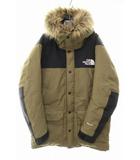 ザノースフェイス THE NORTH FACE MOUNTAIN DOWN COAT L ND91835 マウンテン ダウン コート ダウンジャケット ファー カーキ 【ブランド古着ベクトル】【中古】251106