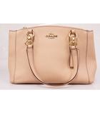 コーチ COACH 2WAY クリスティ キャリーオール ショルダーバッグ F57523 ハンドバッグ レザー ピンク 【ブランド古着ベクトル】【中古】●▲260124